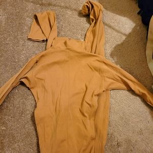 Beige jump suits